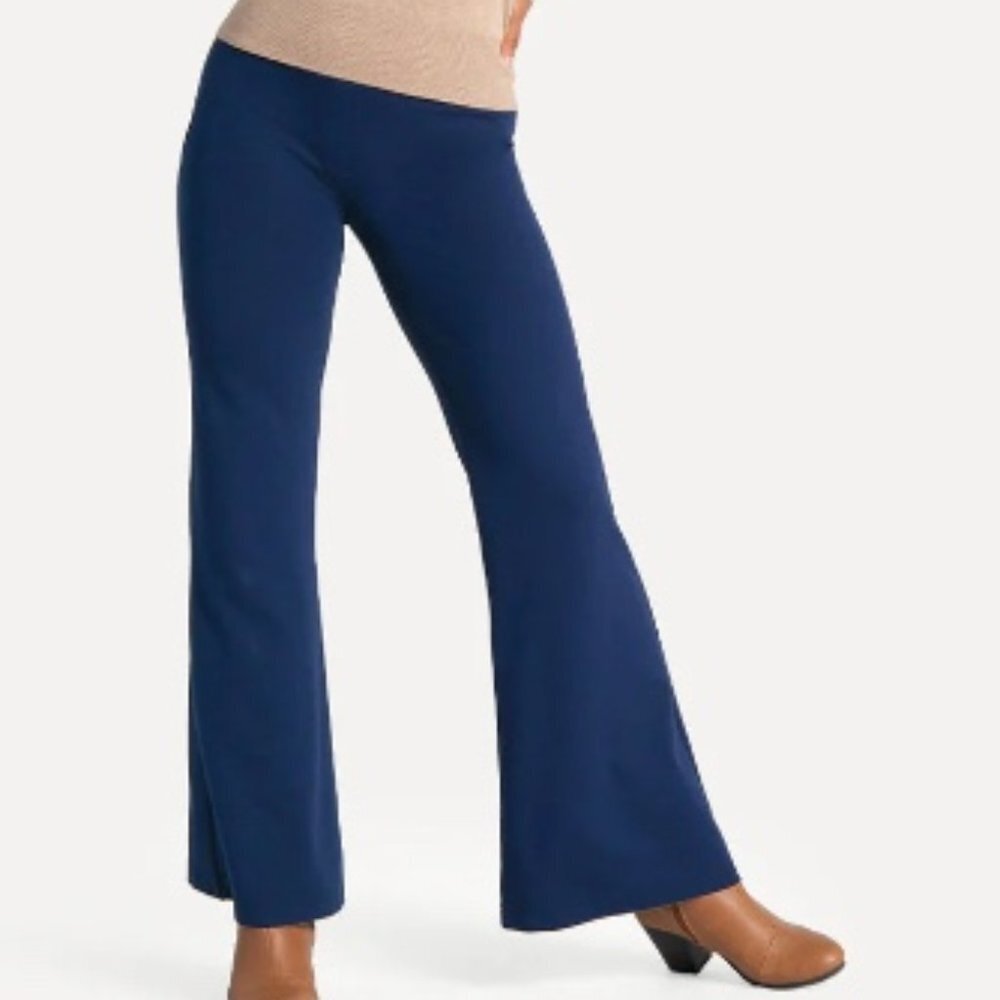 NWOT Navy betabrand wide leg dress pant yoga pants